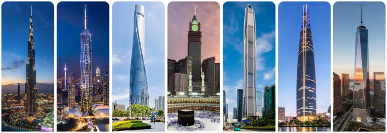 Top 7 de las edificaciones más altas del mundo en la actualidad